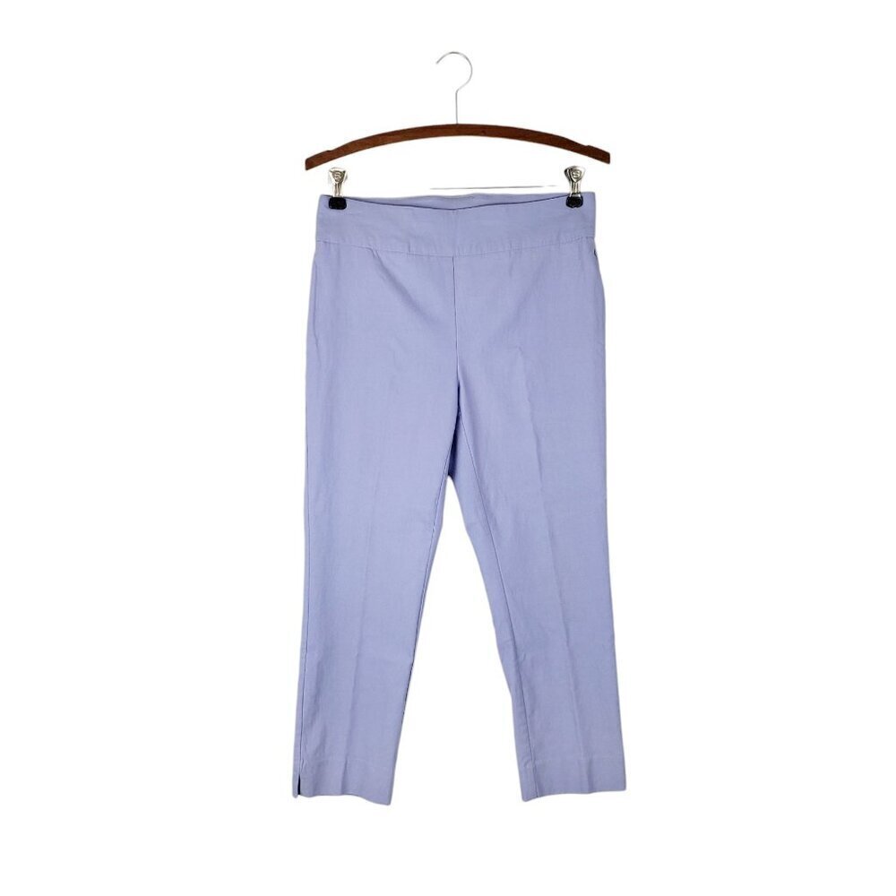 Chicos So Slimming Brigitte Crop Pants Pastel Purple Pull On Womens Size 00P/2P